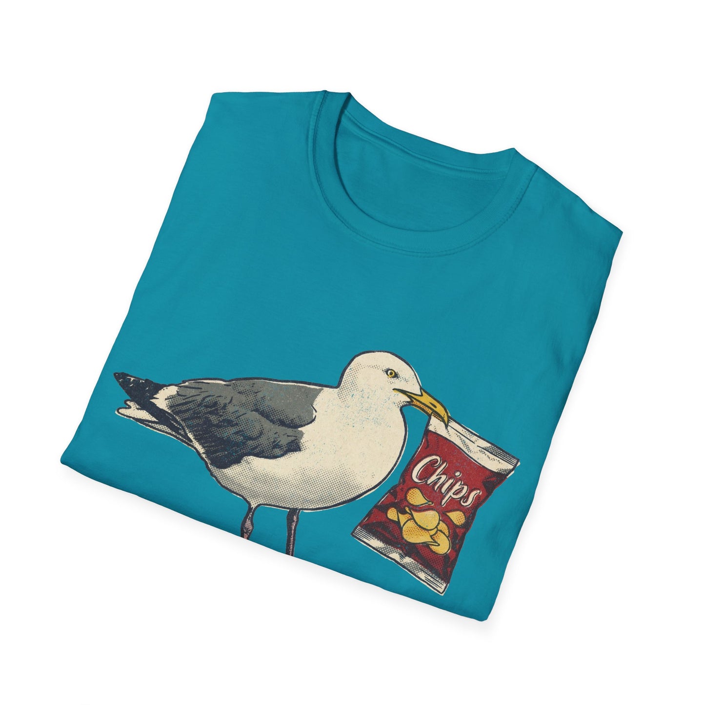 Herring Gull with Bag of Chips