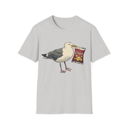 Herring Gull with Bag of Chips