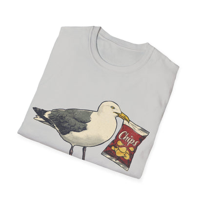 Herring Gull with Bag of Chips
