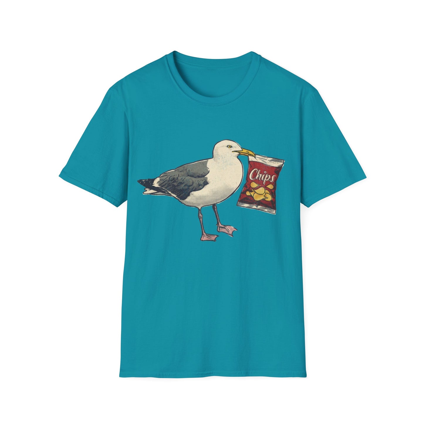 Herring Gull with Bag of Chips