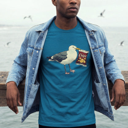 Herring Gull with Bag of Chips